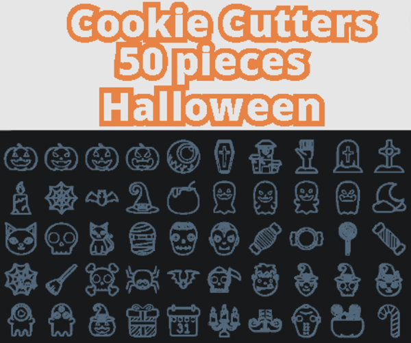 Halloween cookie cutter PACK 50