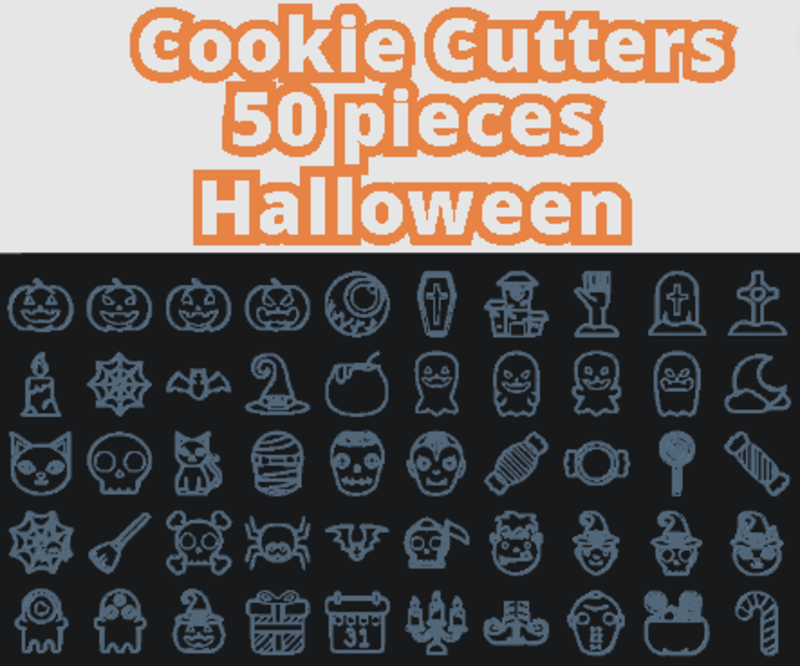 Halloween cookie cutter PACK 50