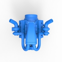 Twin turbo supercharged V8 Engine Version 4 Scale 1:25 - Thumbnail 5