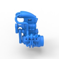 Twin turbo supercharged V8 Engine Version 4 Scale 1:25 - Thumbnail 7