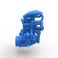 Twin turbo supercharged V8 Engine Version 4 Scale 1:25 - Thumbnail 14