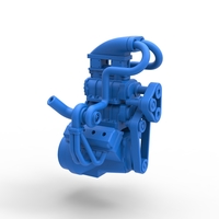 Twin turbo supercharged V8 Engine Version 4 Scale 1:25 - Thumbnail 15