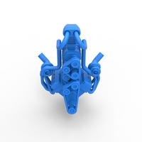 Twin turbo supercharged V8 Engine Version 5 Scale 1:25 - Thumbnail 4