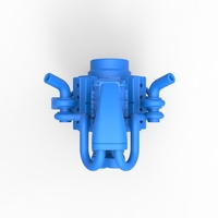 Twin turbo supercharged V8 Engine Version 5 Scale 1:25 - Thumbnail 5