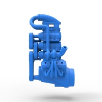 Twin turbo supercharged V8 Engine Version 5 Scale 1:25 - Thumbnail 6