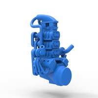 Twin turbo supercharged V8 Engine Version 5 Scale 1:25 - Thumbnail 7