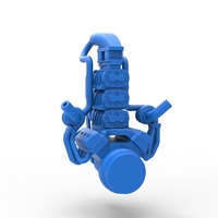 Twin turbo supercharged V8 Engine Version 5 Scale 1:25 - Thumbnail 8