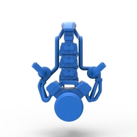 Twin turbo supercharged V8 Engine Version 5 Scale 1:25 - Thumbnail 9