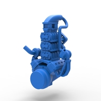 Twin turbo supercharged V8 Engine Version 5 Scale 1:25 - Thumbnail 10