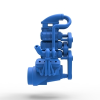 Twin turbo supercharged V8 Engine Version 5 Scale 1:25 - Thumbnail 12