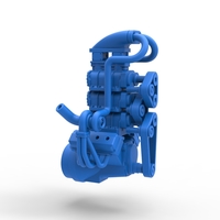 Twin turbo supercharged V8 Engine Version 5 Scale 1:25 - Thumbnail 13