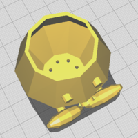 Archivo STL de Digital Oddish Pot Planter Low Definition - Thumbnail 1