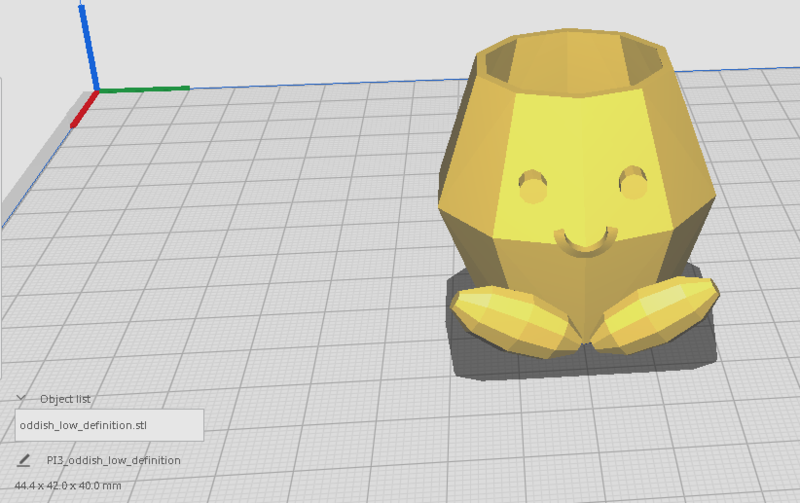 Archivo STL de Digital Oddish Pot Planter Low Definition