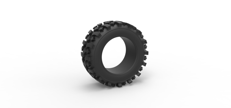 Offroad tire 105 Scale 1:25