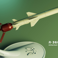 Ukrainian R-360 Neptune anti-ship missile with stand - Thumbnail 1