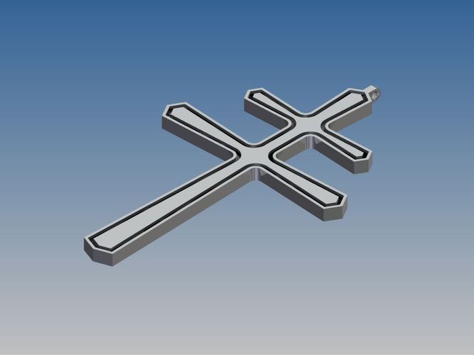 Double cross jewelry 3D Print 53013