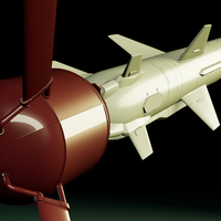 Ukrainian R-360 Neptune anti-ship missile with stand - Thumbnail 4