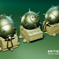 British MK XVII naval mine - Thumbnail 2