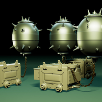 British MK XVII naval mine - Thumbnail 5