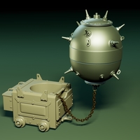 British MK XVII naval mine - Thumbnail 8