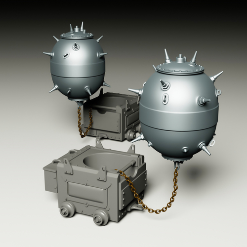 British MK XVII naval mine 3D Print 530157