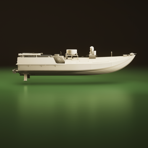 Ukrainian naval drone SeaBaby with stand resin kit files 3D Print 530195