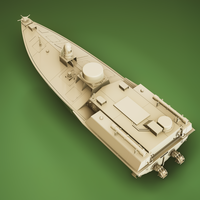 Ukrainian naval drone SeaBaby with stand resin kit files - Thumbnail 13