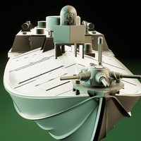 Ukrainian naval drone SeaBaby with stand resin kit files - Thumbnail 15
