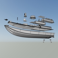 Ukrainian naval drone SeaBaby with stand resin kit files - Thumbnail 19