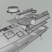 Ukrainian naval drone SeaBaby with stand resin kit files - Thumbnail 21