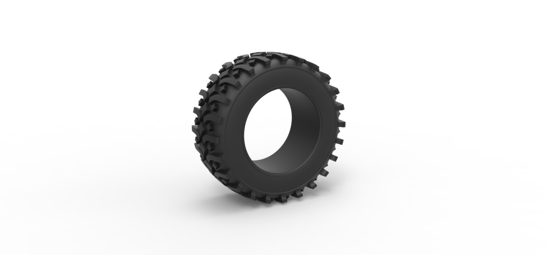 Offroad tire 106 Scale 1:25 3D Print 530247