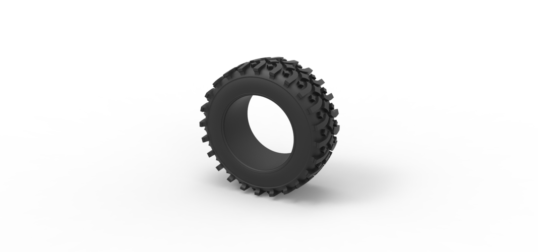 Offroad tire 106 Scale 1:25 3D Print 530253