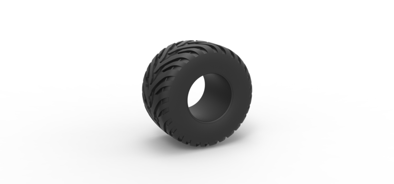 Tractor tire 18 Scale 1:25