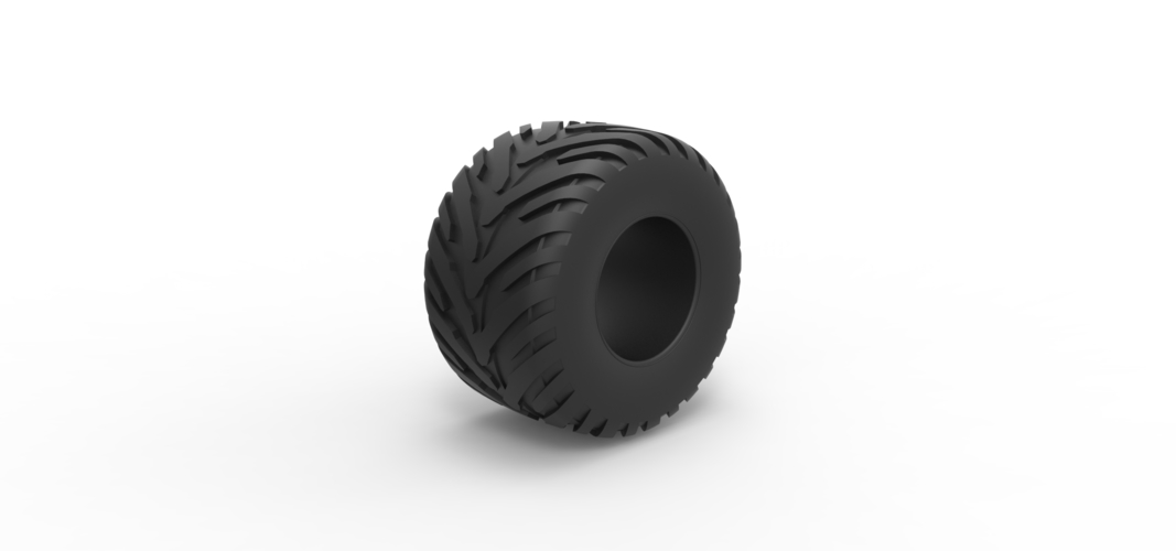 Diecast Tractor tire 18 Scale 1:25 3D Print 530259