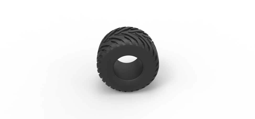 Diecast Tractor tire 18 Scale 1:25 3D Print 530263