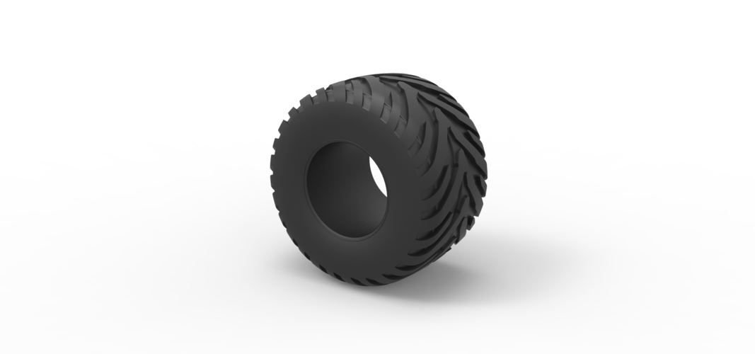 Diecast Tractor tire 18 Scale 1:25 3D Print 530264