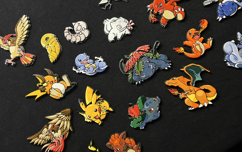 Pokemon pins pack - 1st generation 3D print model 3D Print 530279