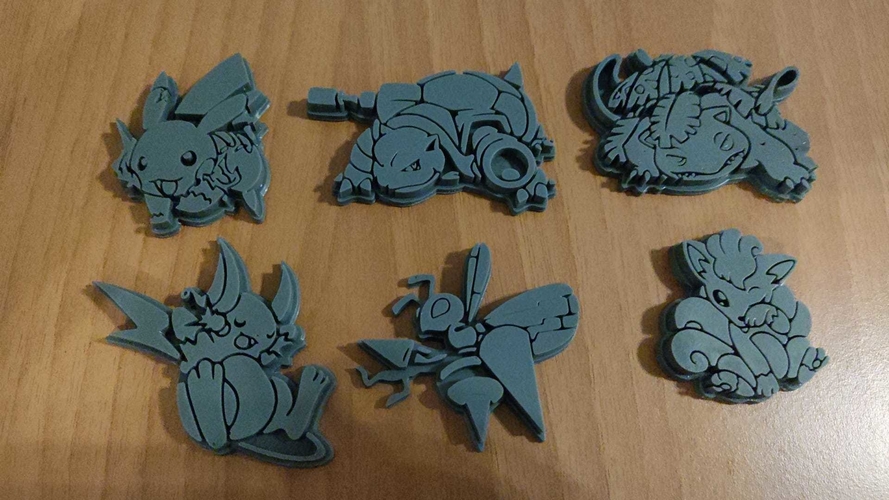 Pokemon pins pack - 1st generation 3D print model 3D Print 530281