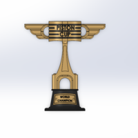 Small PISTON CUP TROPHY CARS 3D Printing 530367