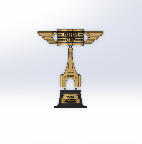 PISTON CUP TROPHY CARS 3D Print 530369