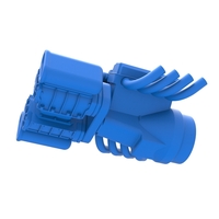 Engine V8 with double Potvin Supercharger 1:25 - Thumbnail 3