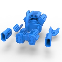 Engine V8 with double Potvin Supercharger 1:25 - Thumbnail 17