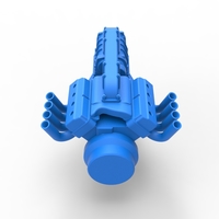 Engine V8 for vintage dragster Version 3 Scale 1:25 - Thumbnail 13