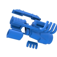 Engine V8 for vintage dragster Version 3 Scale 1:25 - Thumbnail 16