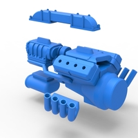 Engine V8 for vintage dragster Version 3 Scale 1:25 - Thumbnail 18