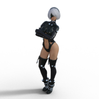 Small Nier2b Reika model 3D Printing 530485