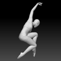 Small Woman dancer 3D Printing 530520