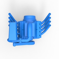 Engine V8 with Centrifugal blower 1:25 - Thumbnail 5