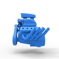 Engine V8 with Centrifugal blower 1:25 - Thumbnail 6