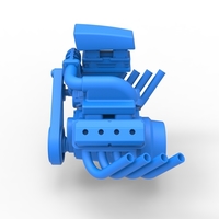 Engine V8 with Centrifugal blower 1:25 - Thumbnail 7